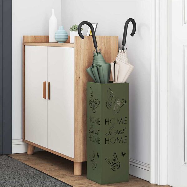 vidaXL Stojan na slnečník Olivová 15.5 x 15.5 x 49 cm Kov