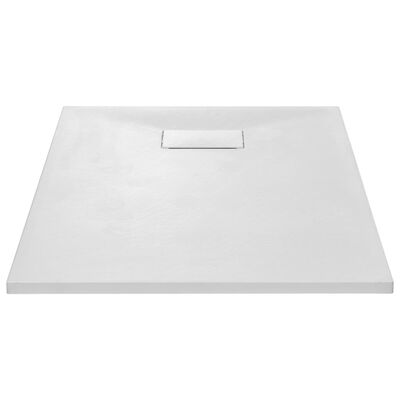 vidaXL Sprchová vanička, SMC, biela 100x70 cm