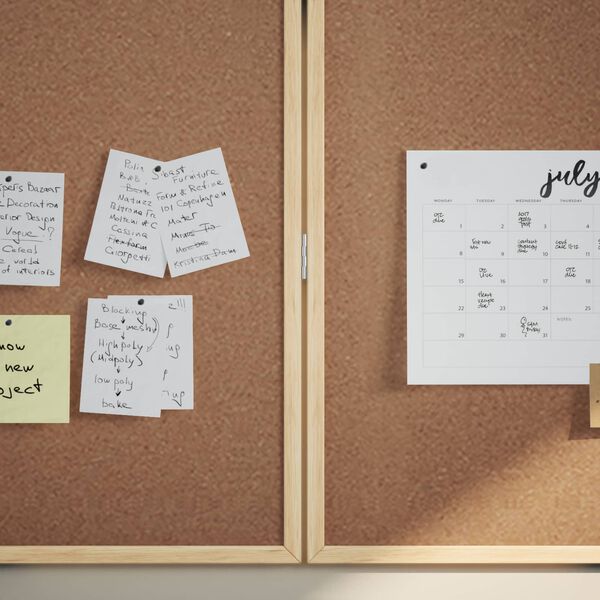 vidaXL Informačn&aacute; n&aacute;stenka Hned&aacute; 80 x 80 x 1.4 cm Borovicov&yacute; mas&iacute;v