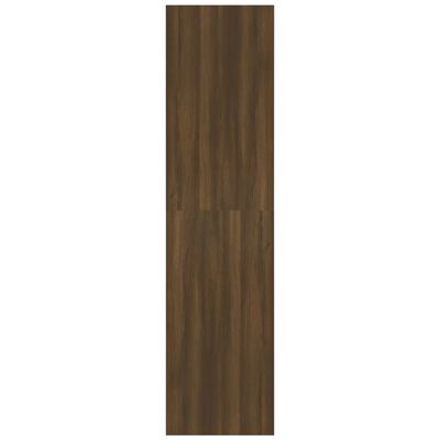 vidaXL Šatník hnedý dub 100x50x200 cm spracované drevo