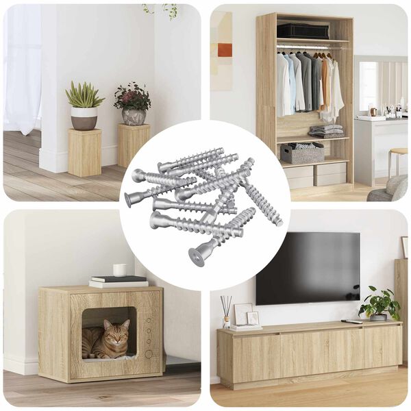 vidaXL Potvrden&eacute; skrutky 2500 pcs Strieborn&aacute; Kov