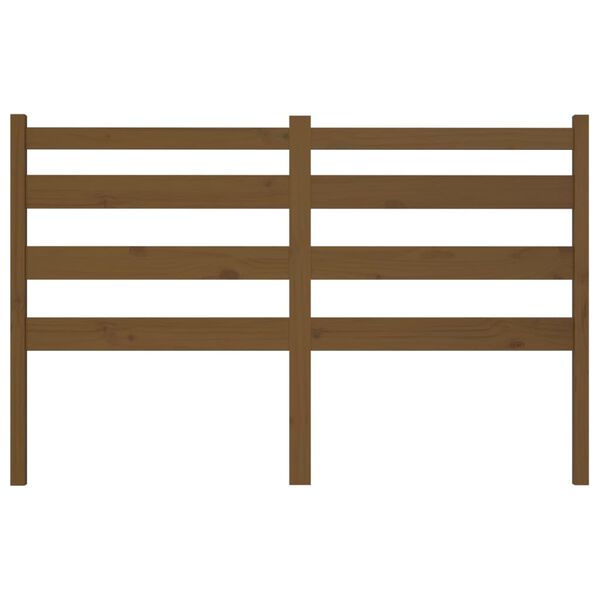 vidaXL Čelo postele medovo-hnedé 141x4x100 cm masívna borovica