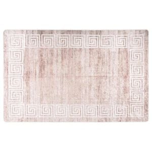 vidaXL Prateľn&yacute; koberec 80x150 cm b&eacute;žov&yacute;