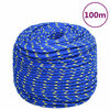 vidaXL Lodn&eacute; lano modr&eacute; 10 mm 100 m polypropyl&eacute;n