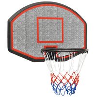 vidaXL Basketbalová doska čierna 71x45x2 cm polyetén