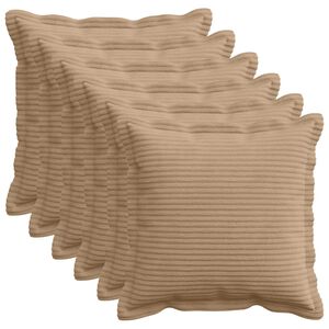 vidaXL Poťah na podložku 6 ks HOUTEN Hned&aacute; 30 x 30 cm man&scaron;estr