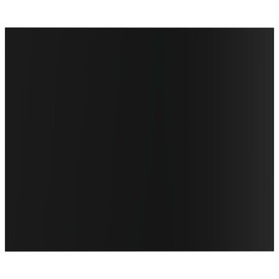 vidaXL Prídavné police 4 ks, lesklé čierne 60x50x1,5 cm, drevotrieska