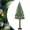 vidaXL &Uacute;zky vianočn&yacute; stromček s 300 LED-i so stojanom Zelen&aacute; 210 cm