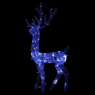 vidaXL Vianočná dekorácia, akrylový sob 140 LED 120 cm, modrá