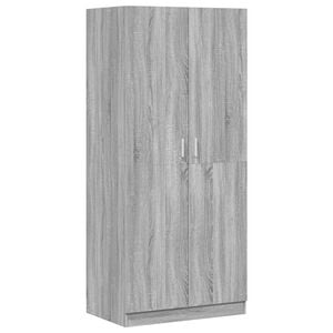 vidaXL &Scaron;atn&iacute;k siv&yacute; dub sonoma 80x52x180 cm spracovan&eacute; drevo