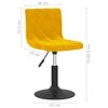 vidaXL Ot&aacute;čacie jed&aacute;lensk&eacute; stoličky 4 ks horčicovo-žlt&eacute; zamatov&eacute;