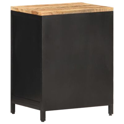 vidaXL Nočný stolík 40x30x53 cm surové mangovníkové drevo