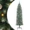 vidaXL Umel&yacute; chud&yacute; vianočn&yacute; strom Zelen&aacute; a biela 240 cm