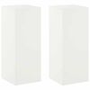 vidaXL Stojan na rastliny 2 pcs Biela 40 x 40 x 100 cm Oceľ