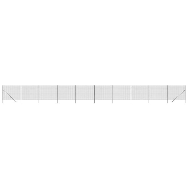 vidaXL Drôtený plot antracitový 2,2x25 m pozinkovaná oceľ