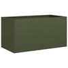 VidaXL kvetin&aacute;č Olive Green 80x40x40 cm Oceľ valcovan&aacute; za studena