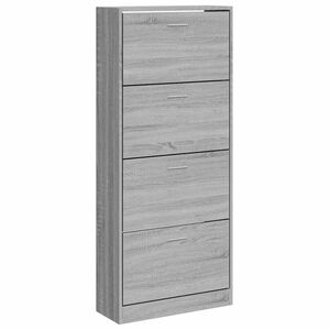 vidaXL Botn&iacute;k siv&yacute; dub sonoma 63x24x147 cm spracovan&eacute; drevo