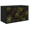 vidaXL N&aacute;stenn&yacute; TV kabinet ELBURG 69 x 33 x 40 cm Čierny dub