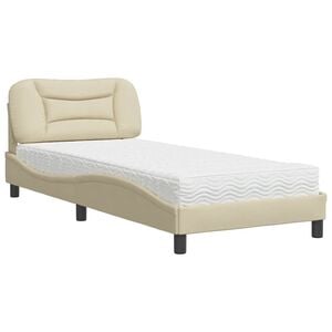 vidaXL Posteľ s matracom Hvar kr&eacute;mov&aacute; 80x200 cm l&aacute;tka