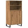 vidaXL Vysok&aacute; skrinka dub artisan 60x36x110 cm spracovan&eacute; drevo