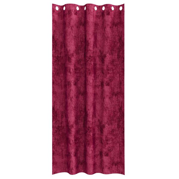 vidaXL Sametové závesy 2 pcs vínovo červená 245 x 140 cm Zamat