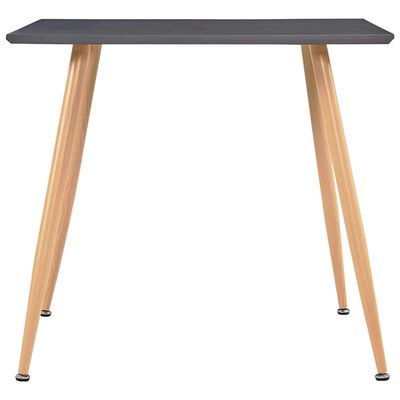 vidaXL Jedálenský stôl, sivo dubový 80,5x80,5x73 cm, MDF