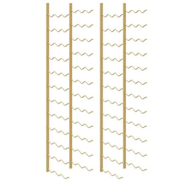 vidaXL N&aacute;stenn&yacute; stojan na v&iacute;no na 36 flia&scaron; 2 ks zlat&yacute; železn&yacute;