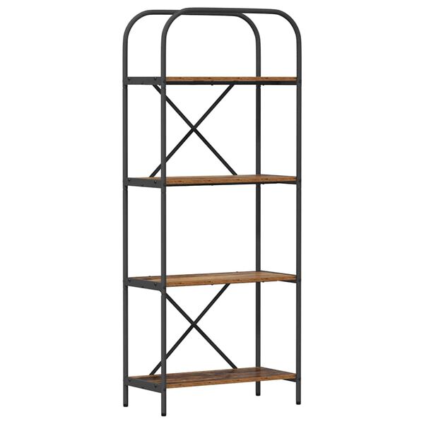 vidaXL Reg&aacute;l na knihy Star&eacute; drevo 60 x 30 x 146 cm Kompozitn&eacute; drevo