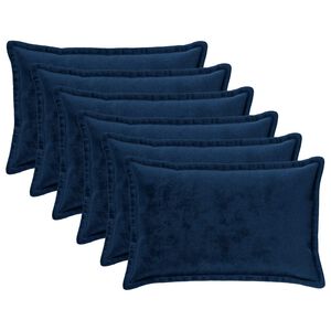 vidaXL Poťah na podložku 6 ks HOUTEN N&aacute;morn&iacute;cka modr&aacute; 50 x 80 cm