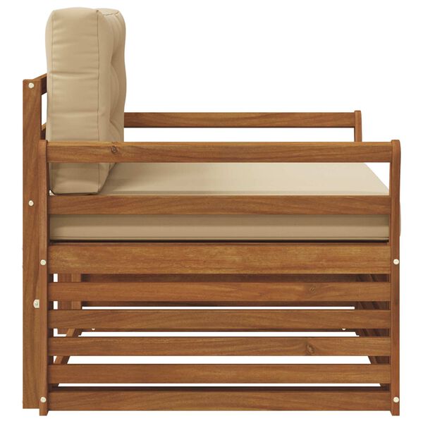 vidaXL Z&aacute;hradn&aacute; s&uacute;prava gaučov Mas&iacute;vne ak&aacute;ciov&eacute; drevo a polyester