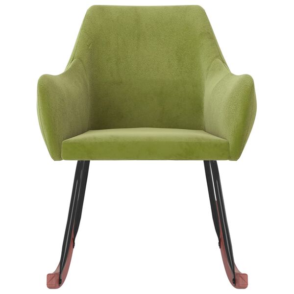 vidaXL Hojdacie kreslo bledozelen&eacute; zamatov&eacute;