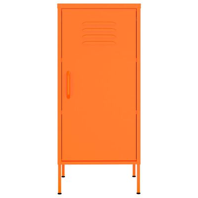 vidaXL Úložná skrinka oranžová 42,5x35x101,5 cm oceľ