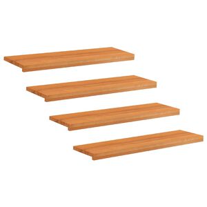 vidaXL N&aacute;&scaron;ľapy na schody 4 ks 90 x 25 x 2 cm Svetlohned&aacute;