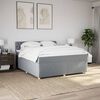 vidaXL Boxspring posteľ s matracom bledosiv&aacute; 180x200 cm l&aacute;tka