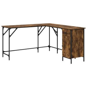 vidaXL St&ocirc;l dymov&yacute; dub 141x141x75 cm kompozitn&eacute; drevo