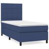 vidaXL Boxspring posteľ s matracom modr&aacute; 100x200 cm l&aacute;tka