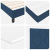 vidaXL Posteľ boxspring s matracom s matracmi Modr&aacute; 140 x 190 cm l&aacute;tka