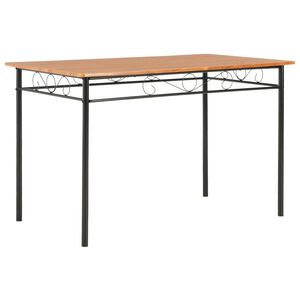 vidaXL Jed&aacute;lensk&yacute; st&ocirc;l hned&yacute; 120 x 70 x 75 cm MDF