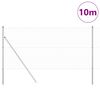 vidaXL Plot s podperou Strieborn&aacute; 1 x 10 m Ocel a PVC