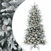 vidaXL Umel&yacute; Skl&aacute;pac&iacute; Vianočn&yacute; Stromček 120 cm 150 LED Tepl&aacute; biela