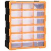 vidaXL Organiz&eacute;r s 18 stredn&yacute;mi z&aacute;suvkami 38x16x47 cm