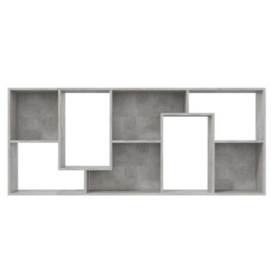 vidaXL Knižnica, betónovo sivá 67x24x161 cm, kompozitné drevo