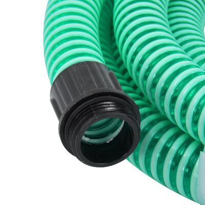 vidaXL Sacia hadica s mosadznými spojkami 10 m 25 mm zelená