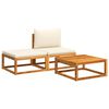 vidaXL 3-dielna z&aacute;hradn&aacute; s&uacute;prava pohoviek s vank&uacute;&scaron;mi, ak&aacute;cia a lano