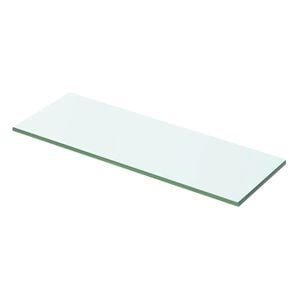 vidaXL Poličkov&yacute; panel z priehľadn&eacute;ho skla, 50x12 cm