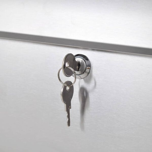 Stojanová poštová schránka z nehrdzavejúcej ocele