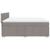 vidaXL Posteľn&yacute; r&aacute;m boxspring s matracom sivohned 180x200 cm l&aacute;tka