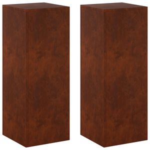 vidaXL Stojan na rastliny 2 pcs Hrdzav&yacute; 30 x 30 x 80 cm