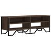 vidaXL TV stol&iacute;k hned&yacute; dub 122x34x41 cm kompozitn&eacute; drevo