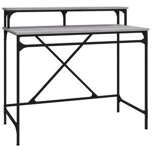 vidaXL St&ocirc;l dub sonoma 100x50x90 cm spracovan&eacute; drevo a železo